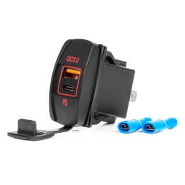 Waterproof charger with LED...
