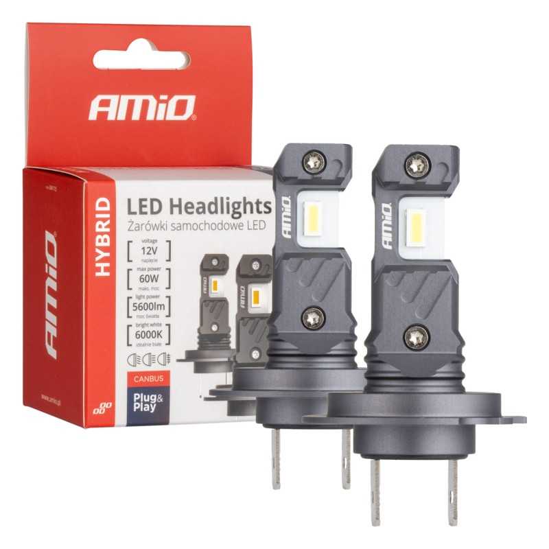 2 pcs LED bulb H7/H18 12V 2800 lm HYBRID
