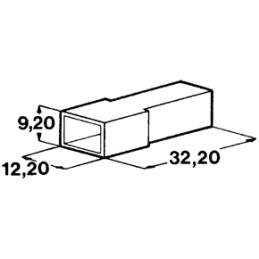 insulating cover pin 6.3 mm