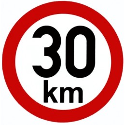 Speed ​​sticker 30 km