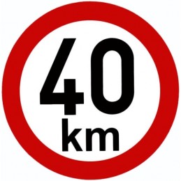 Speed ​​sticker 40 km