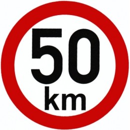 Speed ​​sticker 50 km
