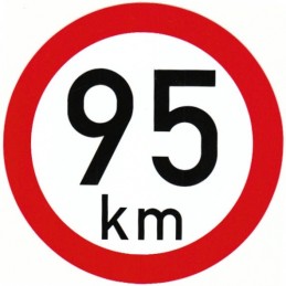 Sticker speed 95 km