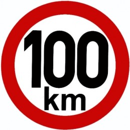 Speed ​​sticker 100 km