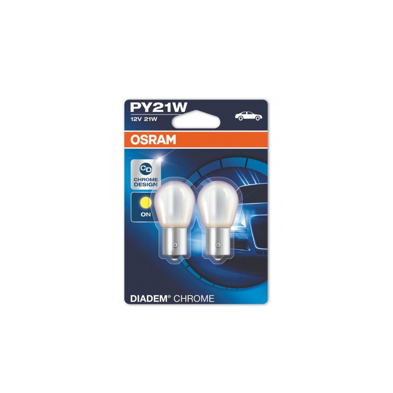 blister 12V 21W BAU15s DIADEM CHROME 2pcs (PY21W) blister 12V 21W BAU15s DIADEM CHROME 2pcs (PY21W)
